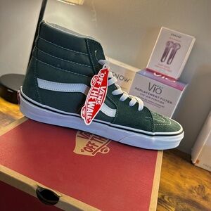 Green & white brand new vans
